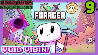 Vibing In the Void Portal! / Forager Hard Mode Quest for All Achievements! Part 9
