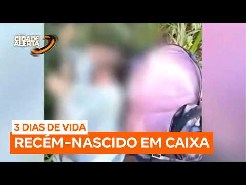 Recém-nascido é encontrado dentro de caixa de papelão às margens de rodovia