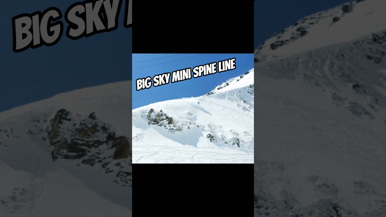This mini spine off the tram is too dang fun #peak #skiing #explore
