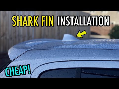 Shark Fin Universal Antenna Installation for ANY CAR! (EASY)