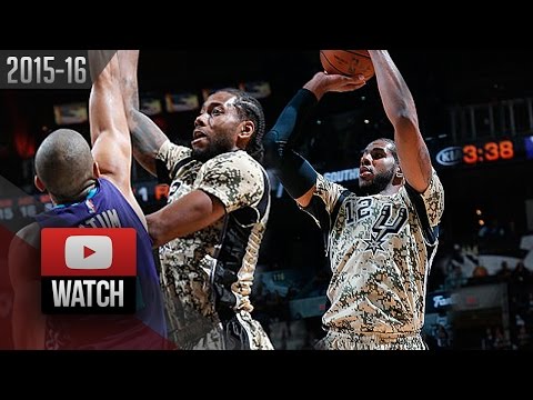 Kawhi Leonard & LaMarcus Aldridge Full Highlights vs Hornets (2015.11.07) - 39 Pts Total