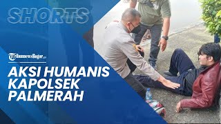 Viral Video Aksi Humanis Kapolsek Palmerah yang Tolong Pesepeda Motor Alami Kecelakaan Tunggal