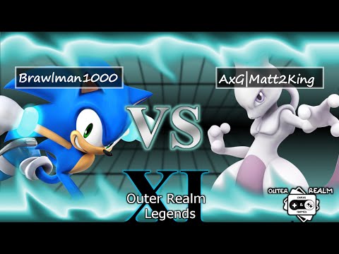 ORLXI - AxG Matt2king (Mewtwo) vs. Brawlman1000 (Sonic) - WR4 - Smash 4 - Wii U