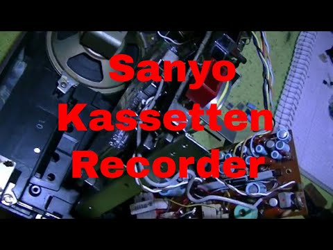 Sanyo MR-410E Kassettenrecorder reparieren - eflose #878