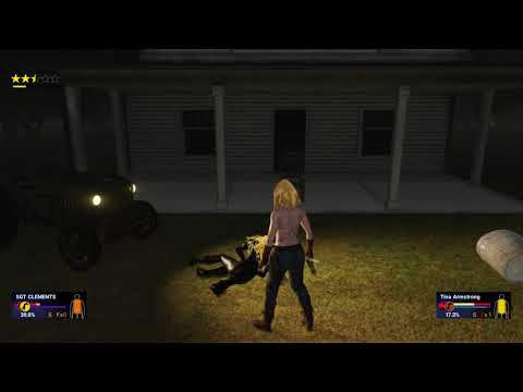 WWE 2K19 Sgt Clemets (catsuit) VS Tina Armstrong (jeans) brawl wyatt compound