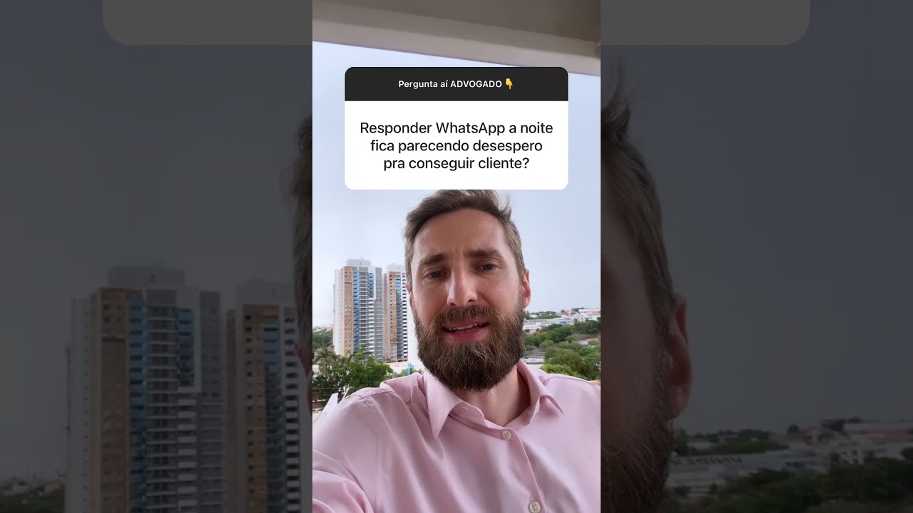 Responder WhatsApp a Noite, é desespero? 🤔 #marketingjuridico #advocacia