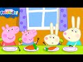 Peppa Pig Visits Rebecca Rabbit S Underground House Friends Play Date Full Episodes Cartoon