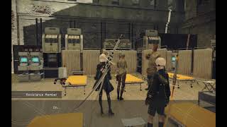 NieR:Automata Gameplay 16 : Resistance Disappearance and Photograph Side Quest