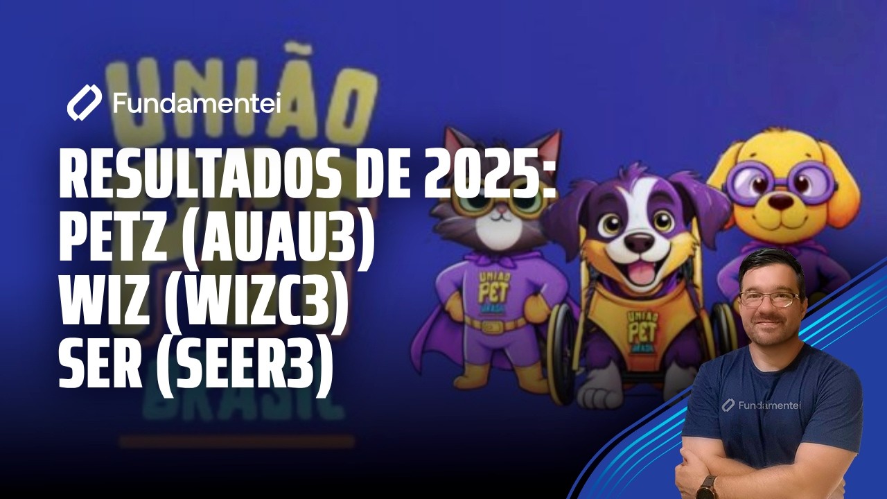 Live #325| Resultados de 2025: Petz (AUAU3), Wiz (WIZC3) e Ser (SEER3)