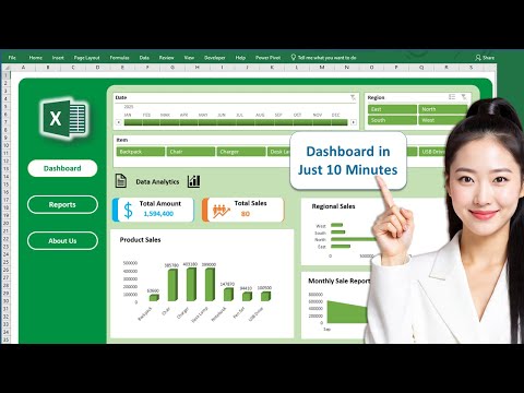 Erstellen Sie ein professionelles Excel-Dashboard in nur 10 Minuten || Interaktives und dynamisch...