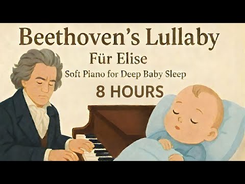 8 Hours Beethoven’s Lullaby – Für Elise Soft Piano for Deep Baby Sleep