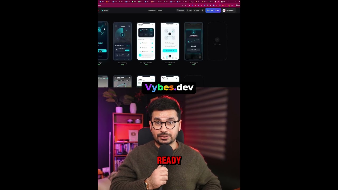 How to develop Million dollar app idea using AI - VYBES.dev #ai #boltnew #mobileappdevelopment