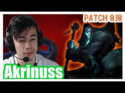 [BR] Akrinuss | YORICK vs GRAGAS | YORICK Top | Challenger Gameplay | Patch 8.18