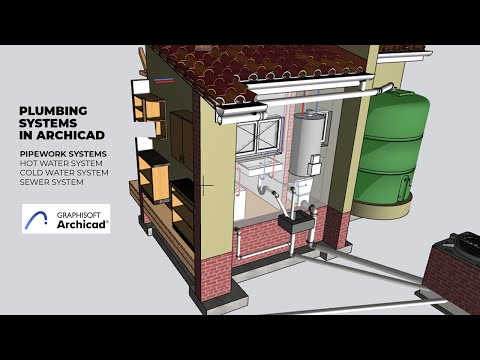 Basic Plumbing Systems in ArchiCAD MEP | Beginner Tutorial PART 1