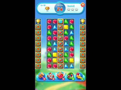 Jewel Crush 💎 - Jewels & Gems Match 3 Legend 2020 Level 72 ⭐⭐⭐ no Booster 👑 Android Gameplay ✅