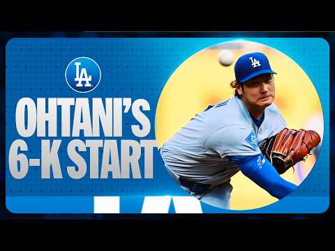 오타니 쇼헤이가 PNC 파크 선발 등판에서 삼진 6개를 잡아냈습니다! (LA 다저스) | MLB 하이라이트