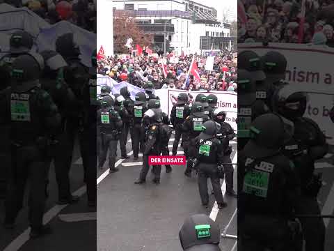 Die Proteste gegen die Gründung der AfD-Jugend sind beendet. Die Polizei zieht Bilanz. #afd #news
