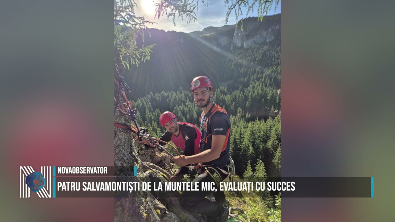 Patru salvamontiști de la Muntele Mic, evaluați cu succes