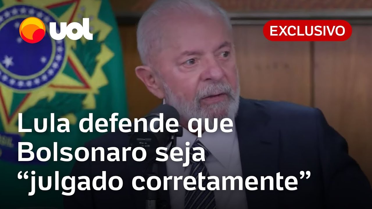 Bolsonaro tentou dar o golpe, diz Lula: 'Quero que Bolsonaro seja julgado corretamente'
