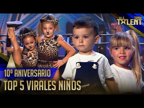 TOP 5 de las actuaciones de NIÑOS más vistas | Décimo aniversario | Got Talent España