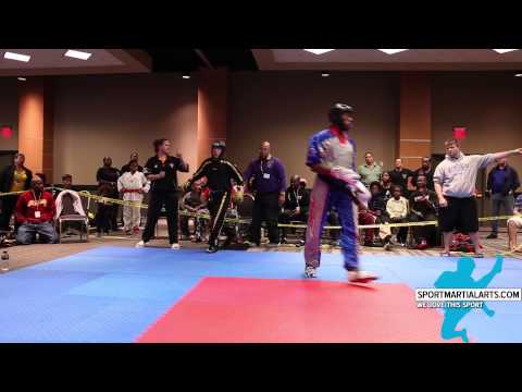 Kyle Petrosky vs Avery Plowden - Men's Team Sparring - NA Inter National Champs 2014