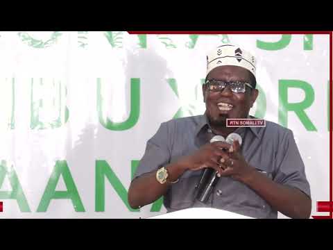 Nabadon Ababul " War aaga hala wadagalo, anaga hada ka hor ayan inta aag galnay ayaa nagula dhameyay