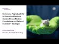 Keynote Presentation Enhancing Reproducibility In Humanized Immune System Mouse Models