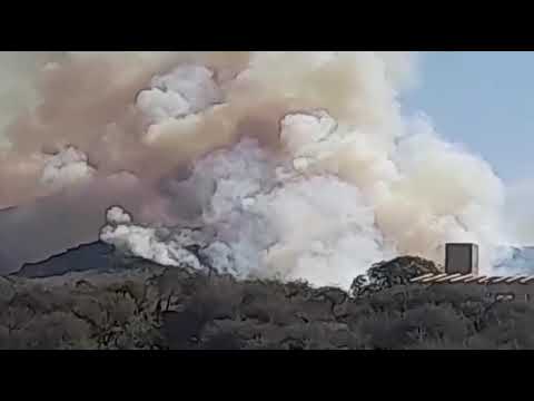 CÓRDOBA🔴 | Incendio forestal de magnitud en jurisdicción de Salsipuedes, zona El Manzano.