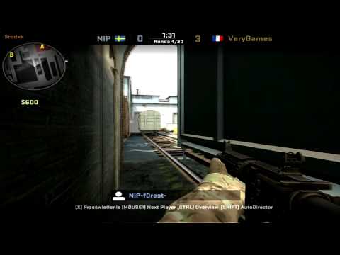 NiP vs VeryGames -  de_train 4th round in-depth analysis @ ESWC 2012 Final