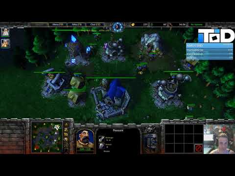 WarCraft III 1.30 - KnOff - Facing the -2 agility Blademaster with the oldschool style AM/MK