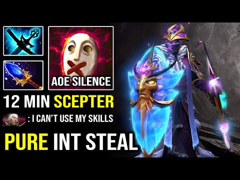 WTF 1st ITEM Scepter AoE Last Word Silencer | +56 INT Crazy Offlane Hit Like a Truck 7.30c Dota 2