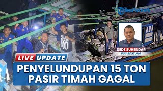 Polres Belitung Gagalkan Penyelundupan 15 Ton Pasir Timah Ilegal di Perairan Tanjung Kelayang