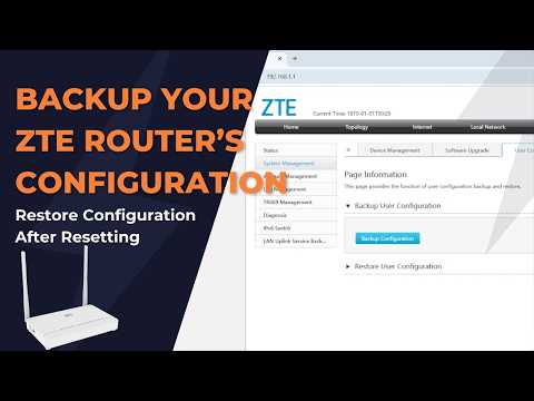 Don't Lose Your Network Settings in 5 Minutes Learn to Backup Your Router
