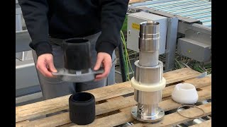 Greif-Velox Dichtmanschette mit bis zu 125.000 Zyklen Maximale Standzeiten, minimierte Ausfälle, mühelose Handhabung – das ist die innovative UltraRubberBellow-Dichtmanschette für den Vakuumpacker VeloVac von Greif-Velox.