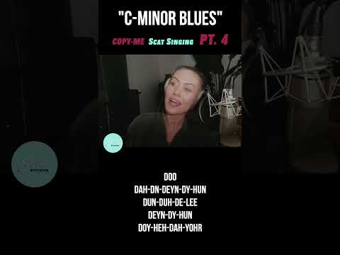 How to Scat the Minor Blues Pt.4 #shorts #vocalworkout #singer #jazzvocals