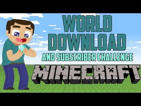 LETS PLAY MINECRAFT Ep #85 WORLD DOWNLOAD AND SUBSCRIBER CHALLENGE