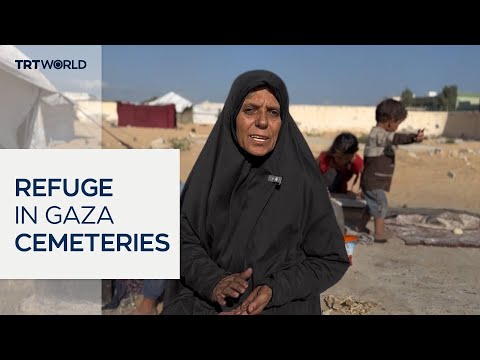 Gaza families take refuge in cemeteries amid ceasefire