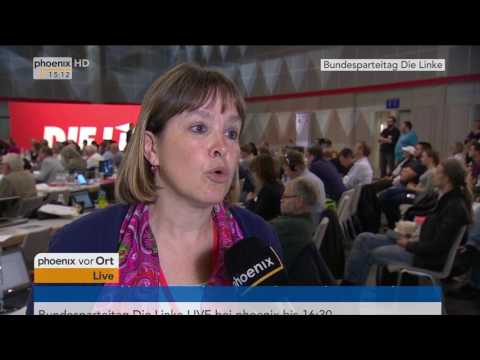 Bundesparteitag Die Linke: Heike Hänsel im Interview am 10.06.2017