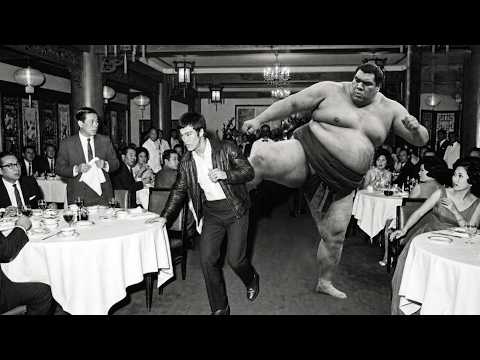 Undefeated Sumo Champion Humiliates Bruce Lee in a Restaurant — One Minute Later, Out of Breath