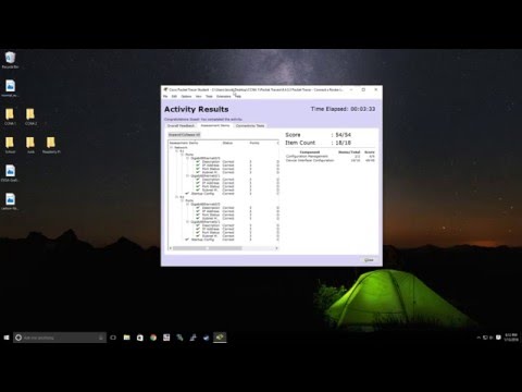 CCNA1 6.4.3.3 Packet Tracer