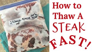 How to Thaw a Steak Fast