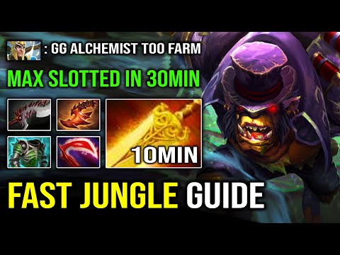 NEW Fast Jungle & Farming Alchemist 10Min Radiance Insane 1v5 Hard Carry Max Slotted Dota 2