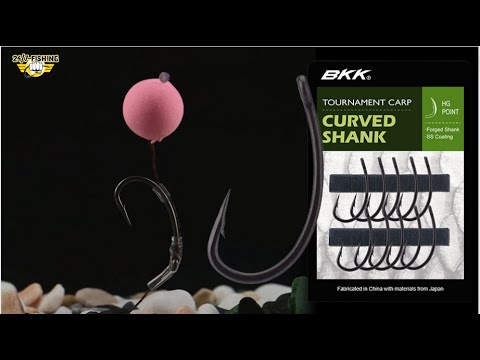 BKK Tournament Carp Fishing Hook CURVED SHANK