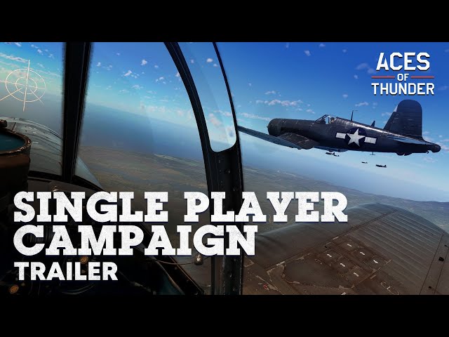 Titulný obrázok Youtube videa s názvom Aces of Thunder &mdash; Single Player Campaign Trailer