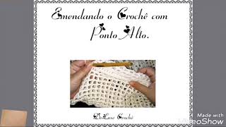 Emenda no Crochê com Ponto Alto.