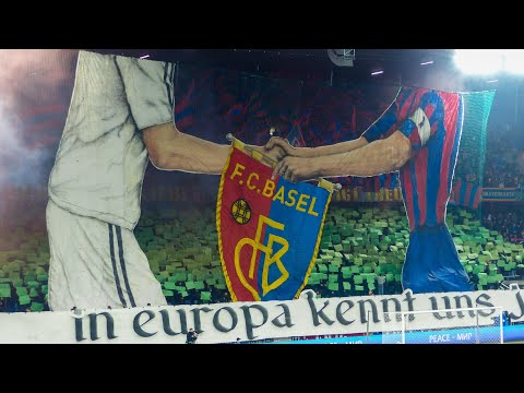 FC Basel 1:2 Olympique de Marseille 17.03.2022 Choreo, Pyro & Support