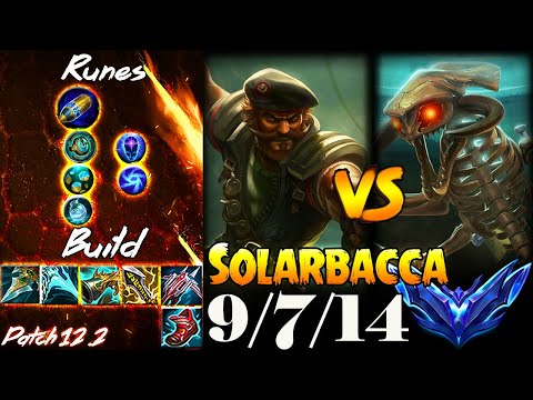[ Solarbacca ] Gangplank vs Cho'gath Top -  Season 12 - Diamond