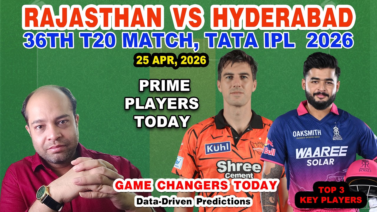 RR vs SRH Today Match Analysis | RR vs SRH Match Prediction | Toss Prediction +Pitch Report +GL Team