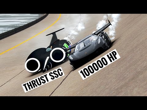 100000 HP Koenigsegg Jesko Black Devil vs Thrust SSC at Special Stage Route X