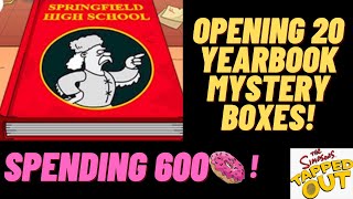 The Simpsons Tapped Out: Opening 20 Yearbook Mystery Boxes!
